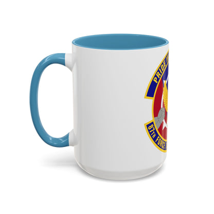 87 Force Support Squadron AMC (U.S. Air Force) Accent Coffee Mug