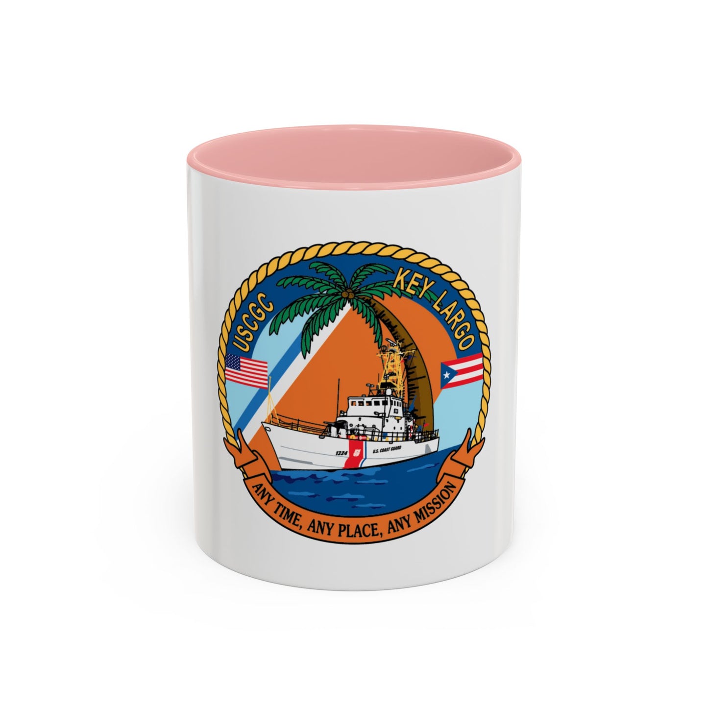 USCGC Key Largo WPB 1324 1 (U.S. Coast Guard) Accent Coffee Mug