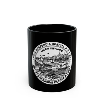 Seal of New Bedford Massachusetts - Black Coffee Mug