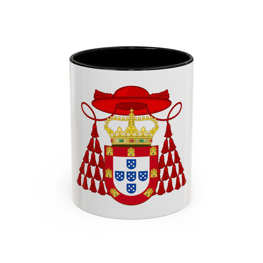 Ornamented Royal Coat of Arms of Cardinal Henry I of Portugal - Accent Coffee Mug