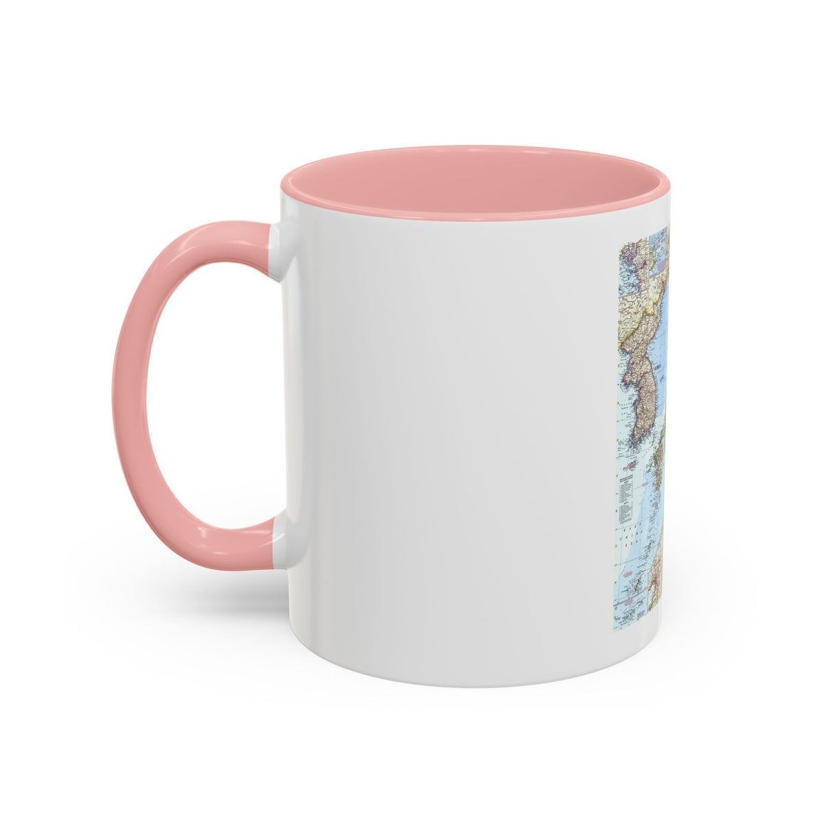 Japan and Korea (1960) (Map) Accent Coffee Mug