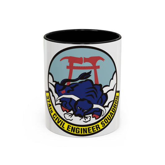374 Civil Engineer Squadron PACAF (U.S. Air Force) Accent Coffee Mug