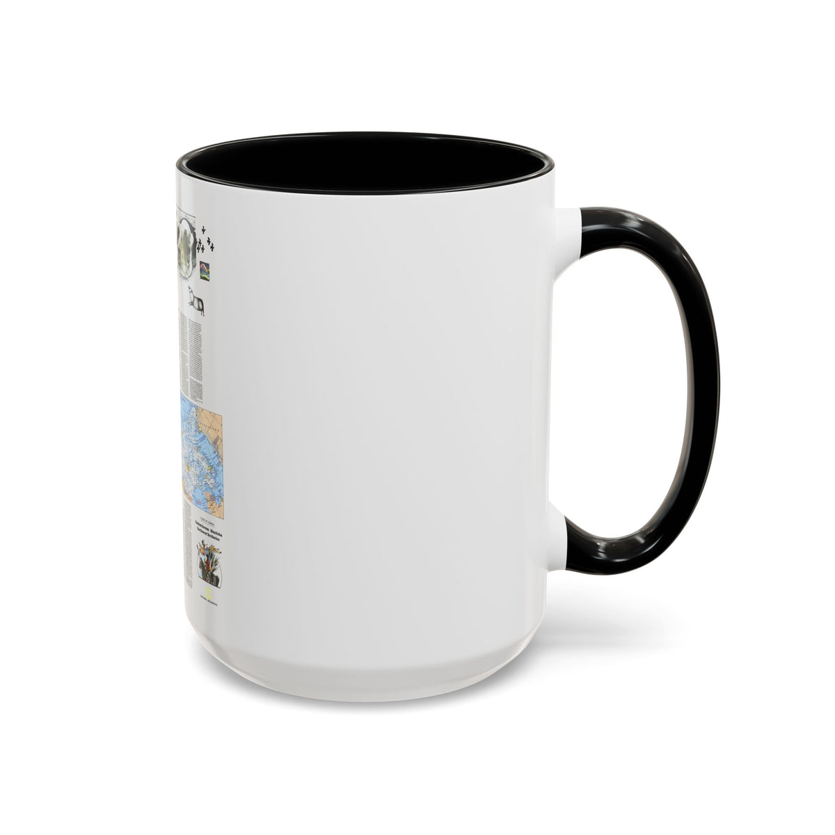 Canada - Medley of People (1979) (Map) Accent Coffee Mug