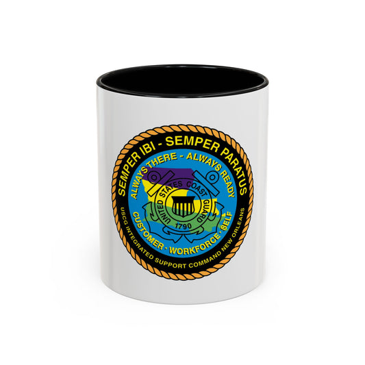 USCG ISC New Orleans (U.S. Coast Guard) Accent Coffee Mug