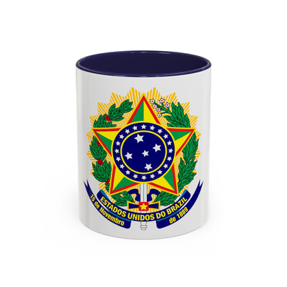 Coat of arms of the United States of Brazil - Accent Coffee Mug