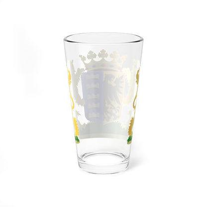 Sûdwest-Fryslân wapen nieuw (Netherlands) (Coat of Arms) Pint Glass 16oz