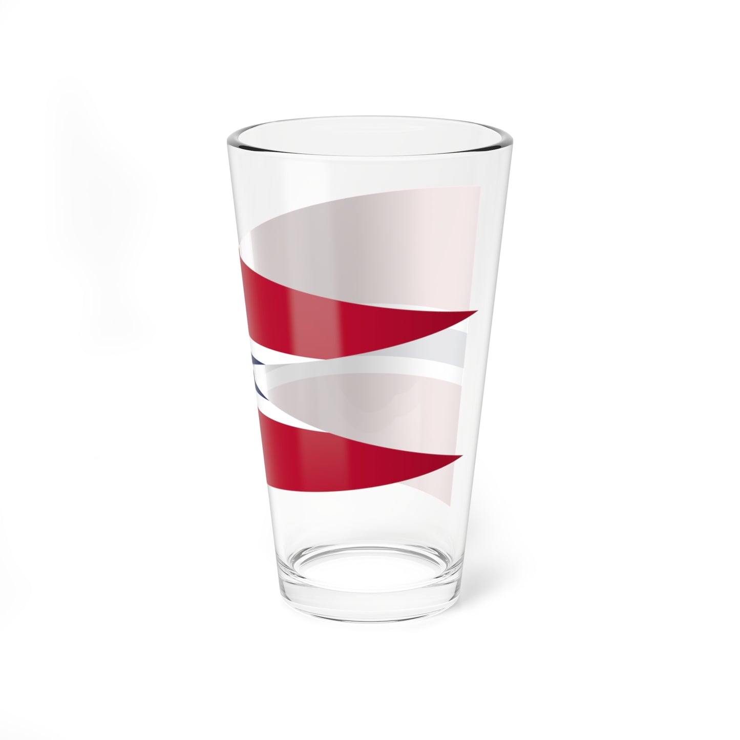 Rank Flag of a Norwegian Captain (Norway) Pint Glass 16oz