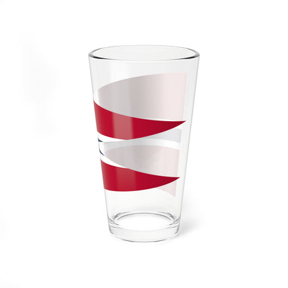 Rank Flag of a Norwegian Captain (Norway) Pint Glass 16oz