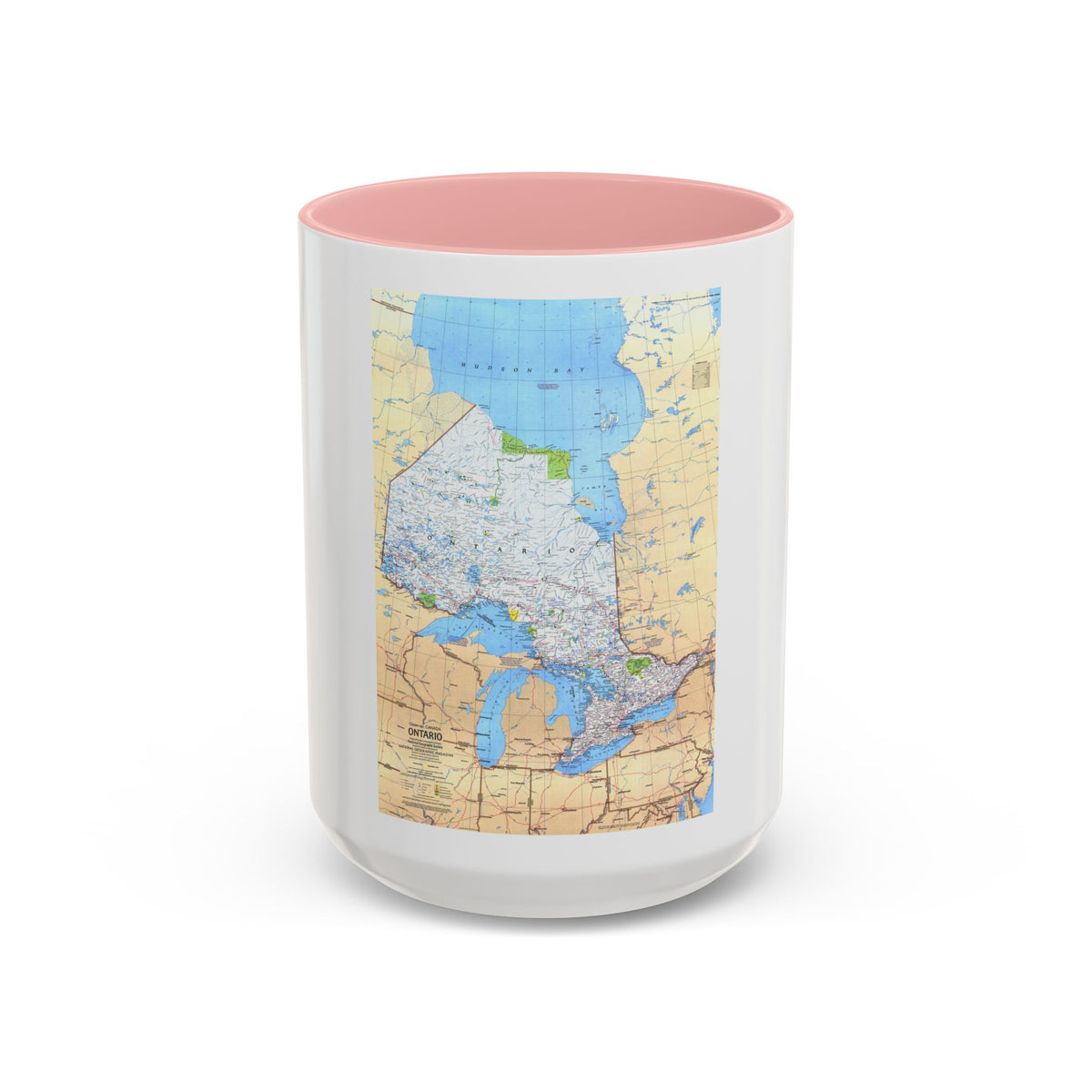 Canada - Ontario (1978) (Map) Accent Coffee Mug