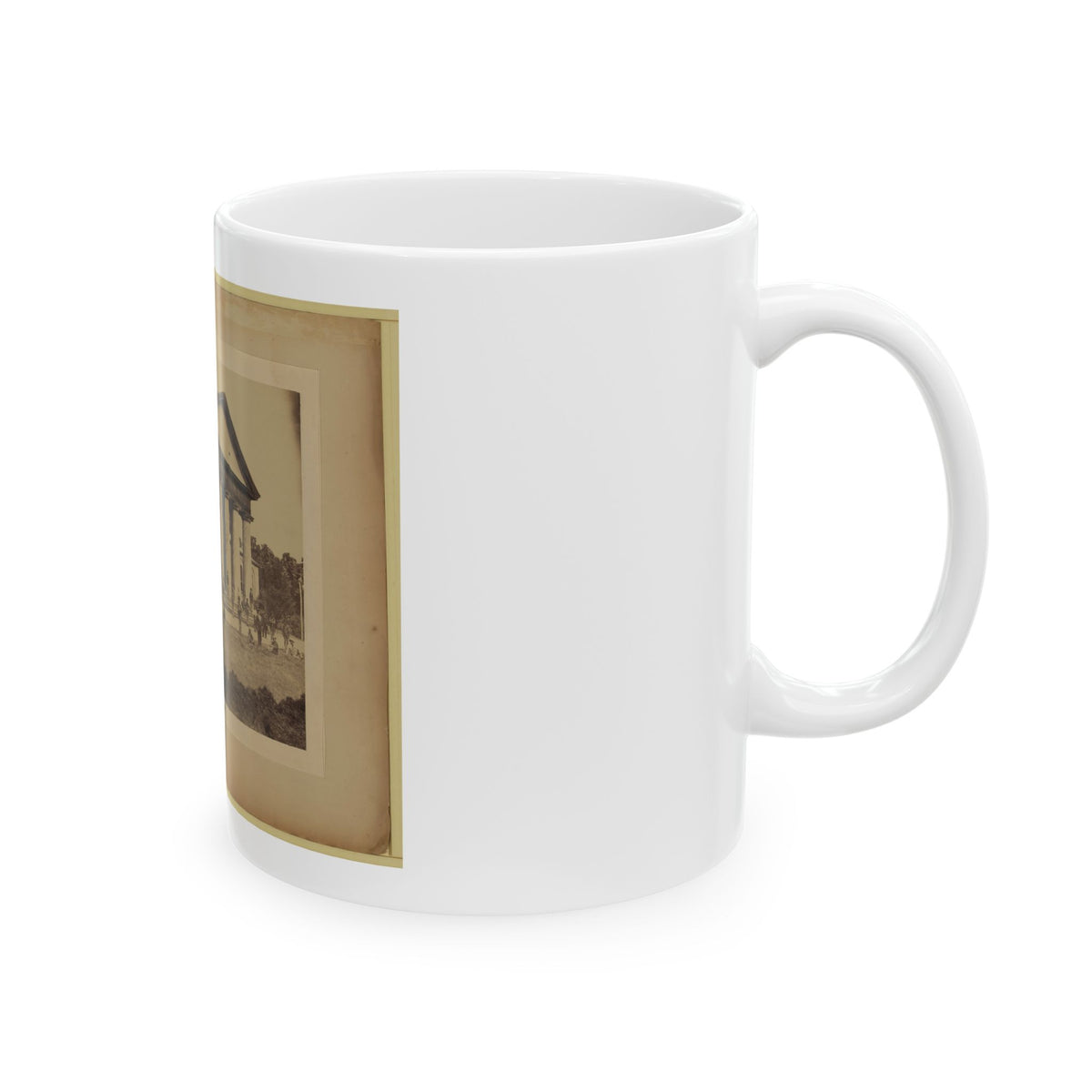Arlington House, East Front, June 28, 1864 (U.S. Civil War) White Coffee Mug