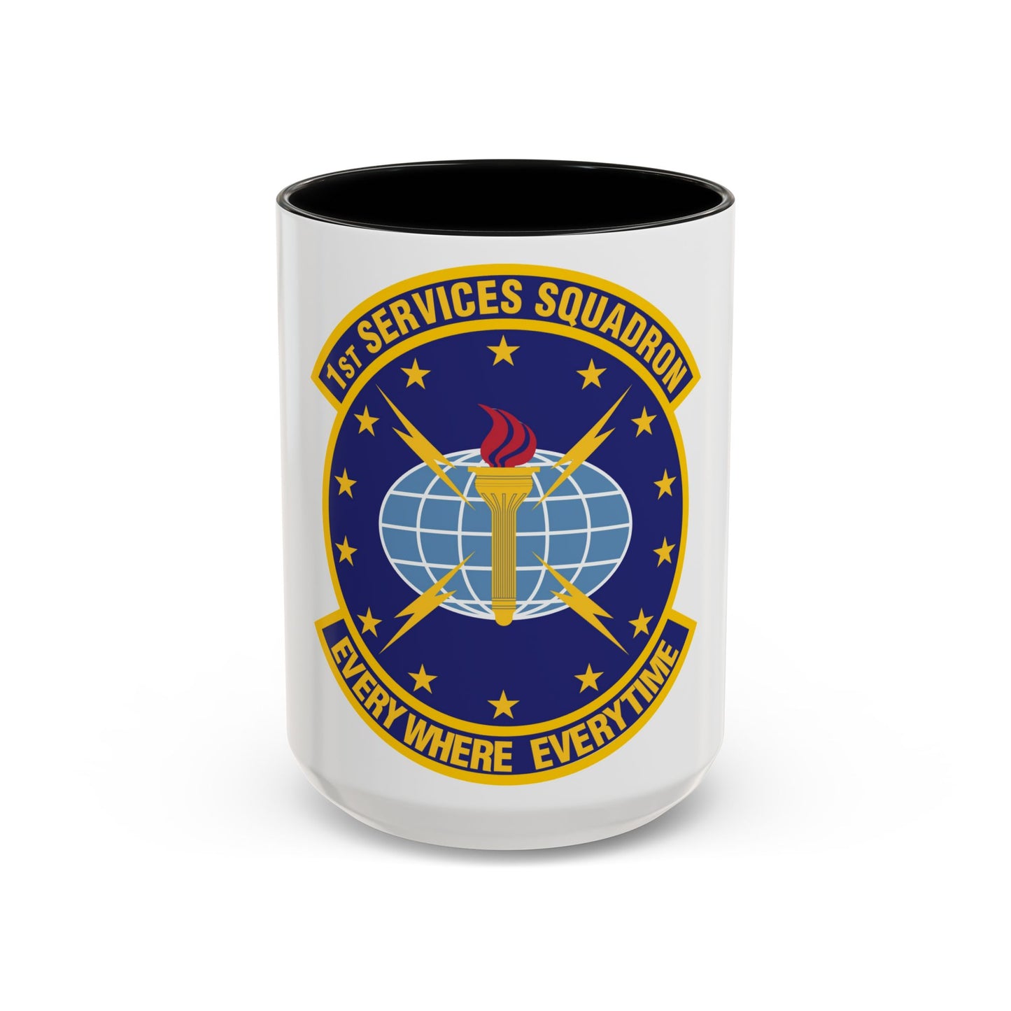 1st Services Squadron (U.S. Air Force) Accent Coffee Mug