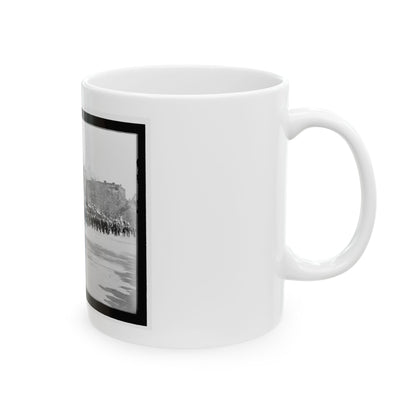 A Large Post In The Great Parade (U.S. Civil War) White Coffee Mug
