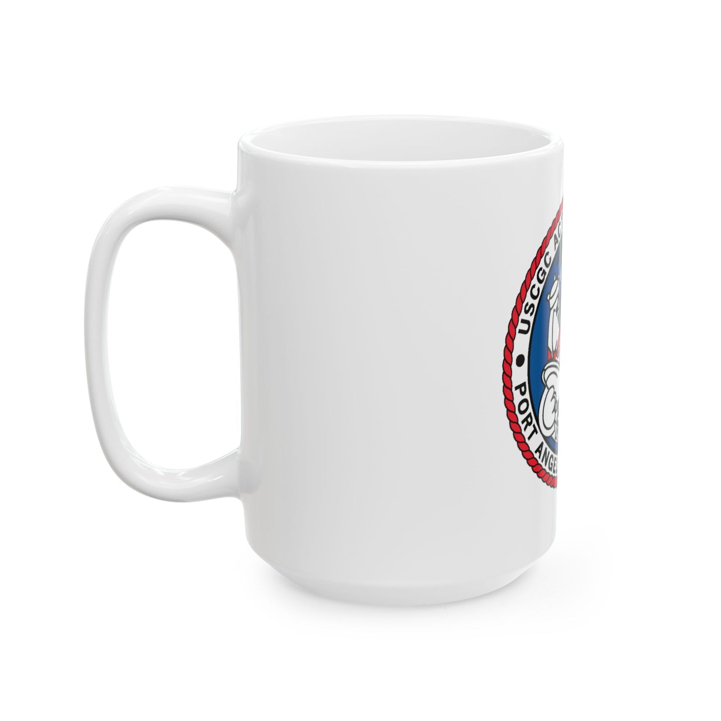 USCGC Active WMEC 618 Port Angeles WA (U.S. Coast Guard) White Coffee Mug
