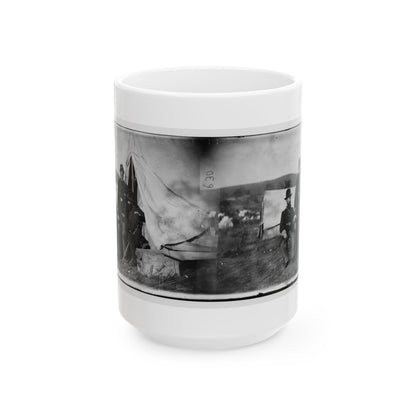 Antietam, Md. Col. John S. Crocker, Lt. Col. Benjamin C. Butler, And Adjutant Of 93d New York Volunteers (U.S. Civil War) White Coffee Mug