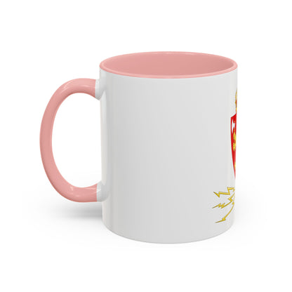 Coat of arms of the Norwegian Telegraph Administration - Accent Coffee Mug