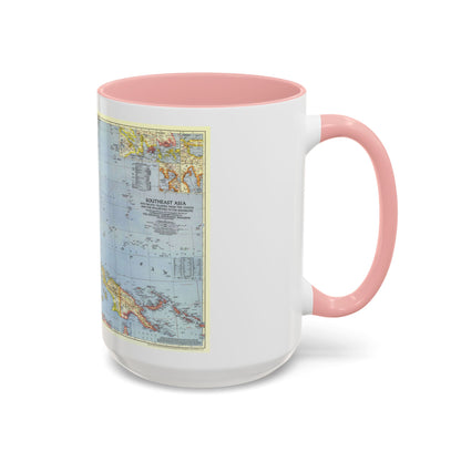 Pacific Islands - Southeast Asia (1944) (Map) Accent Coffee Mug