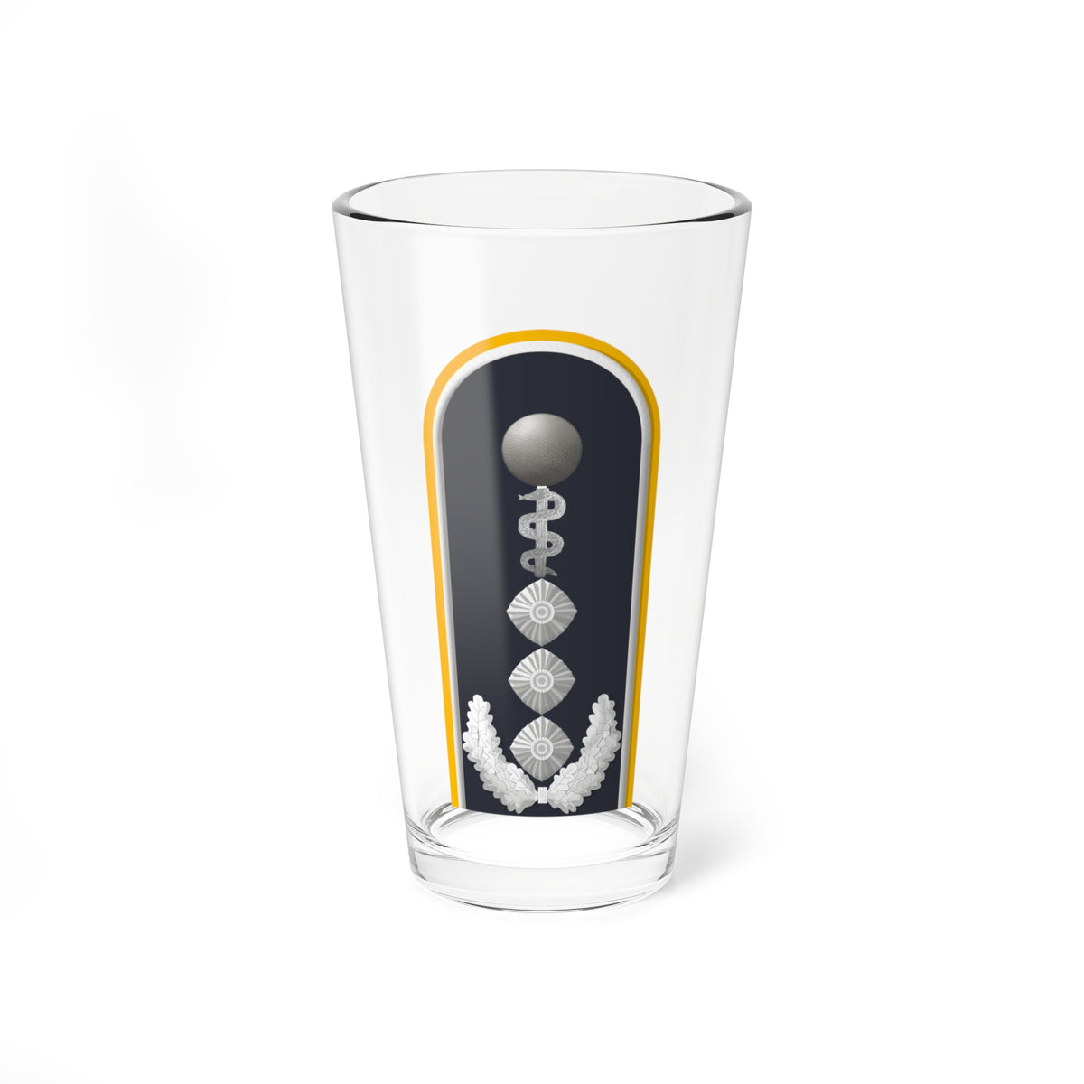LD B 53b Oberstarzt HM L (Military Rank) Pint Glass 16oz