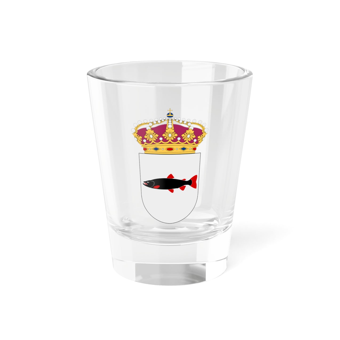 HMS Loke vapen (Sweden) (Coat of Arms) Shot Glass 1.5oz