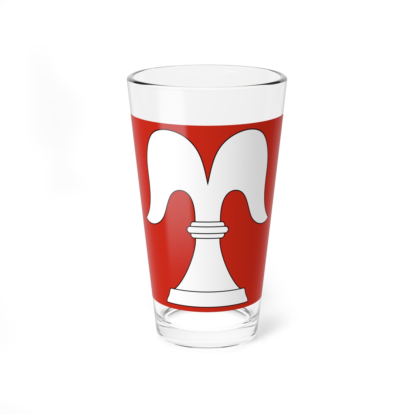 CHE Bisikon Flag (Switzerland) Pint Glass 16oz