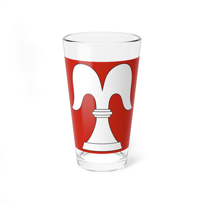 CHE Bisikon Flag (Switzerland) Pint Glass 16oz