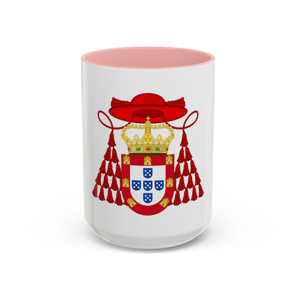 Ornamented Royal Coat of Arms of Cardinal Henry I of Portugal - Accent Coffee Mug