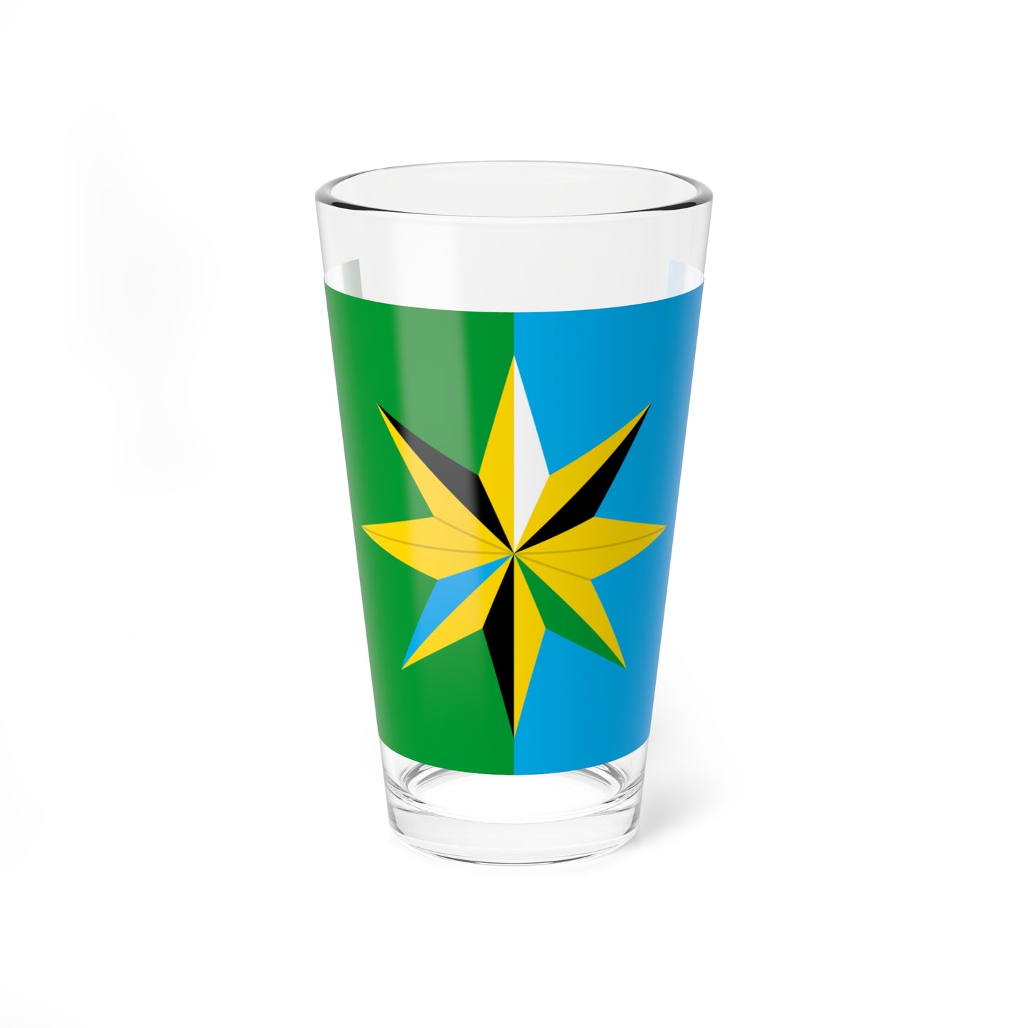 Flag of Verkhnekhavsky rayon Voronezh oblast (Russia) Pint Glass 16oz
