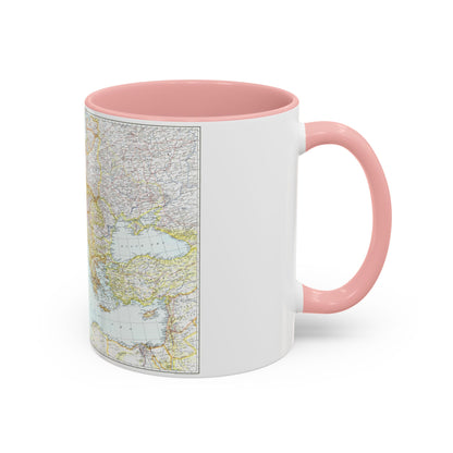 Europe, Central & Mediterranean Sept-1st (1939) (Map) Accent Coffee Mug