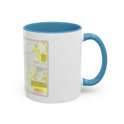 Atlantic Ocean - North (1903) (Map) Accent Coffee Mug