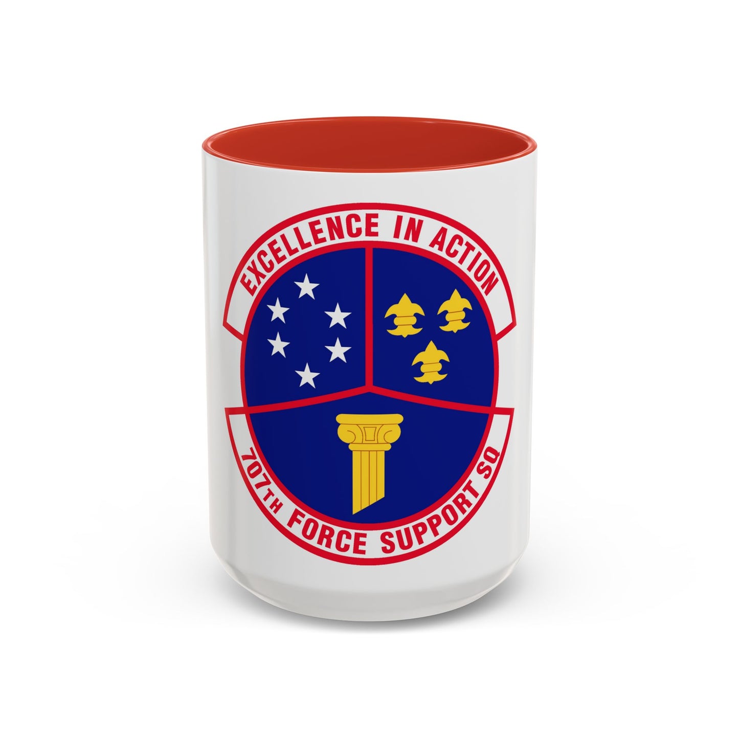 707 Force Support Squadron AFISRA (U.S. Air Force) Accent Coffee Mug