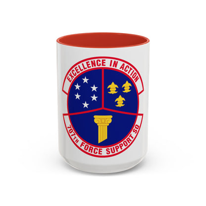 707 Force Support Squadron AFISRA (U.S. Air Force) Accent Coffee Mug