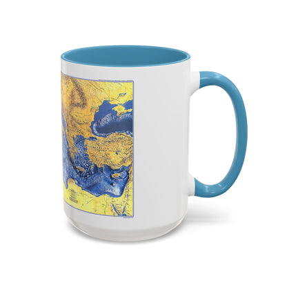 Mediterranean Seafloor (1982) (Map) Accent Coffee Mug