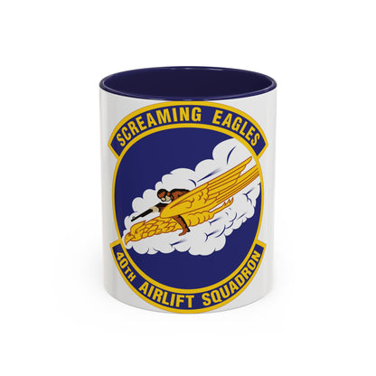 40th Airlift Squadron (U.S. Air Force) Accent Coffee Mug