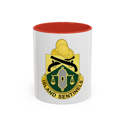 124 Military Police Battalion (U.S. Army) Accent Coffee Mug