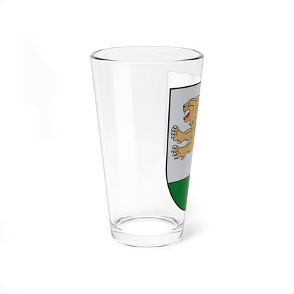 Raseiniai COA (Lithuania) (Coat of Arms) Pint Glass 16oz