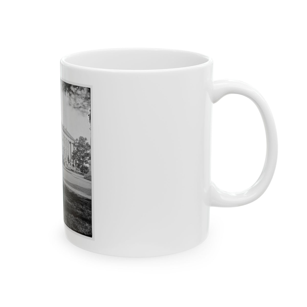 Richmond, Va. Left Side And Rear Of Capitol (U.S. Civil War) White Coffee Mug