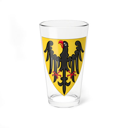 Shield and Coat of Arms of the Holy Roman Emperor c.1200-c.1300 (Austria) (Coat of Arms) Pint Glass 16oz
