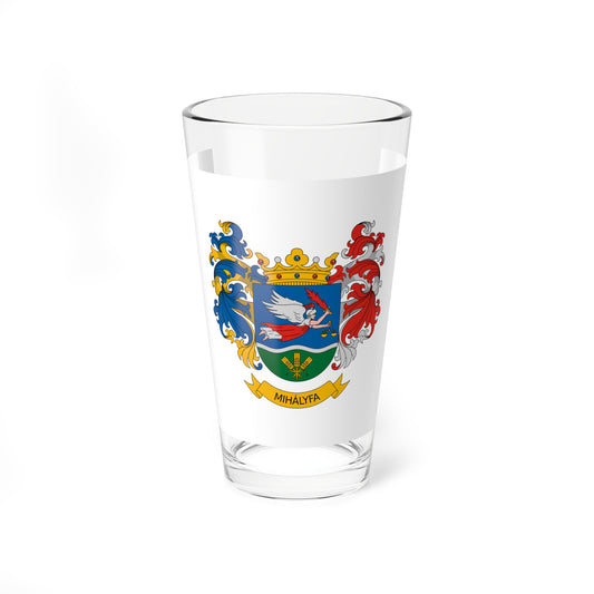 Flag of Mihalyfa (Hungary) Pint Glass 16oz
