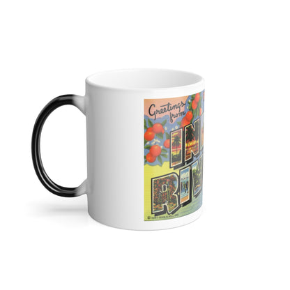 Greetings from Floridas Indian River section (Greeting Postcards) Color Changing Mug 11oz