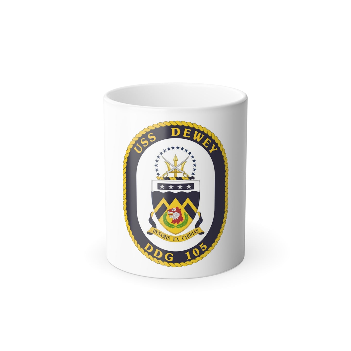 USS Dewey COA (U.S. Navy) Color Changing Mug 11oz
