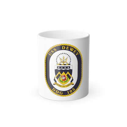 USS Dewey COA (U.S. Navy) Color Changing Mug 11oz