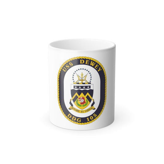 USS Dewey COA (U.S. Navy) Color Changing Mug 11oz