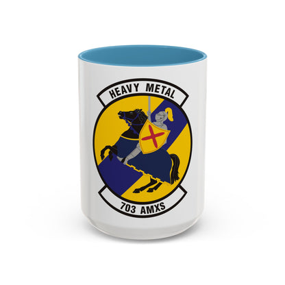703d Aircraft Maintenance Squadron (U.S. Air Force) Accent Coffee Mug