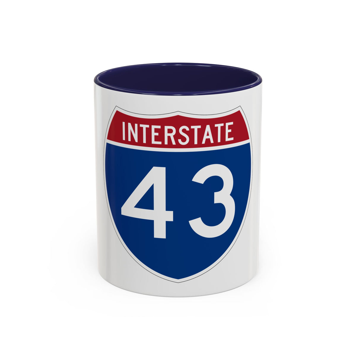 Interstate 43 (U.S. Highways) Accent Coffee Mug