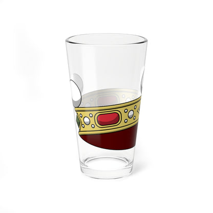 Crown of italian cavaliere ereditario corona normale (Italy) (Coat of Arms) Pint Glass 16oz