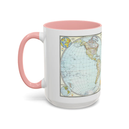 World Map (1941) (Map) Accent Coffee Mug