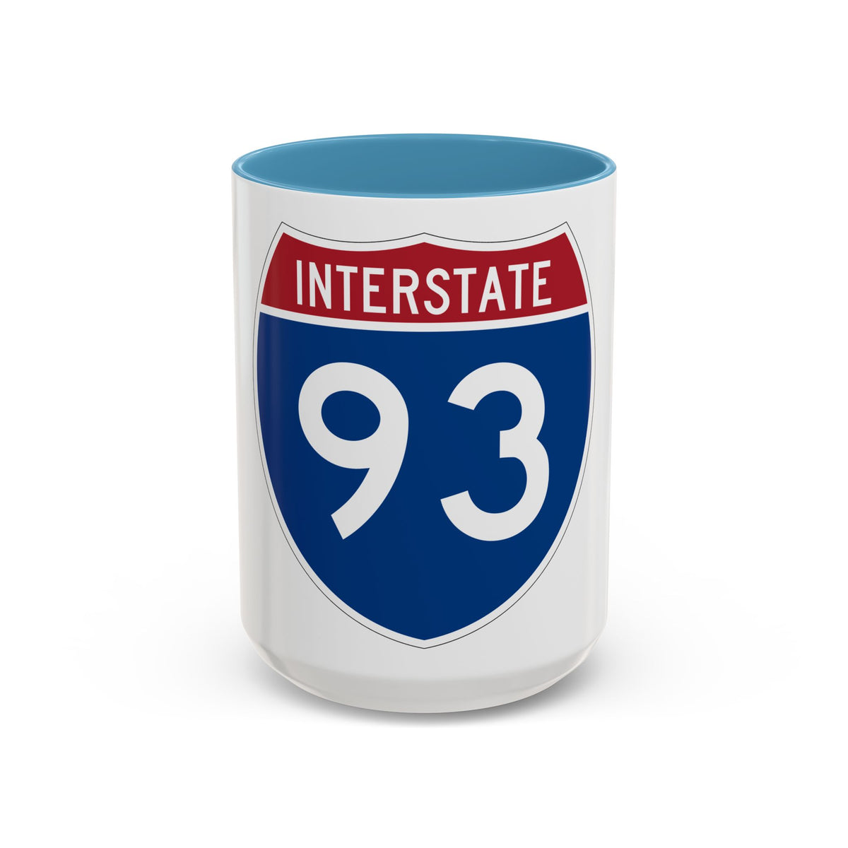 Interstate 93 (U.S. Highways) Accent Coffee Mug