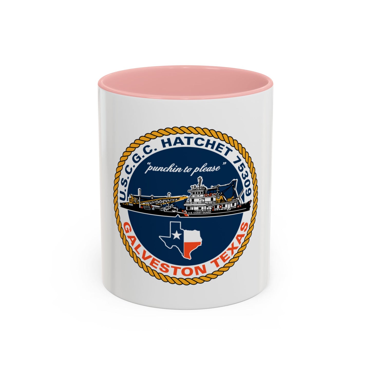 USCGC Hatchet 75309 Galveston TX (U.S. Coast Guard) Accent Coffee Mug