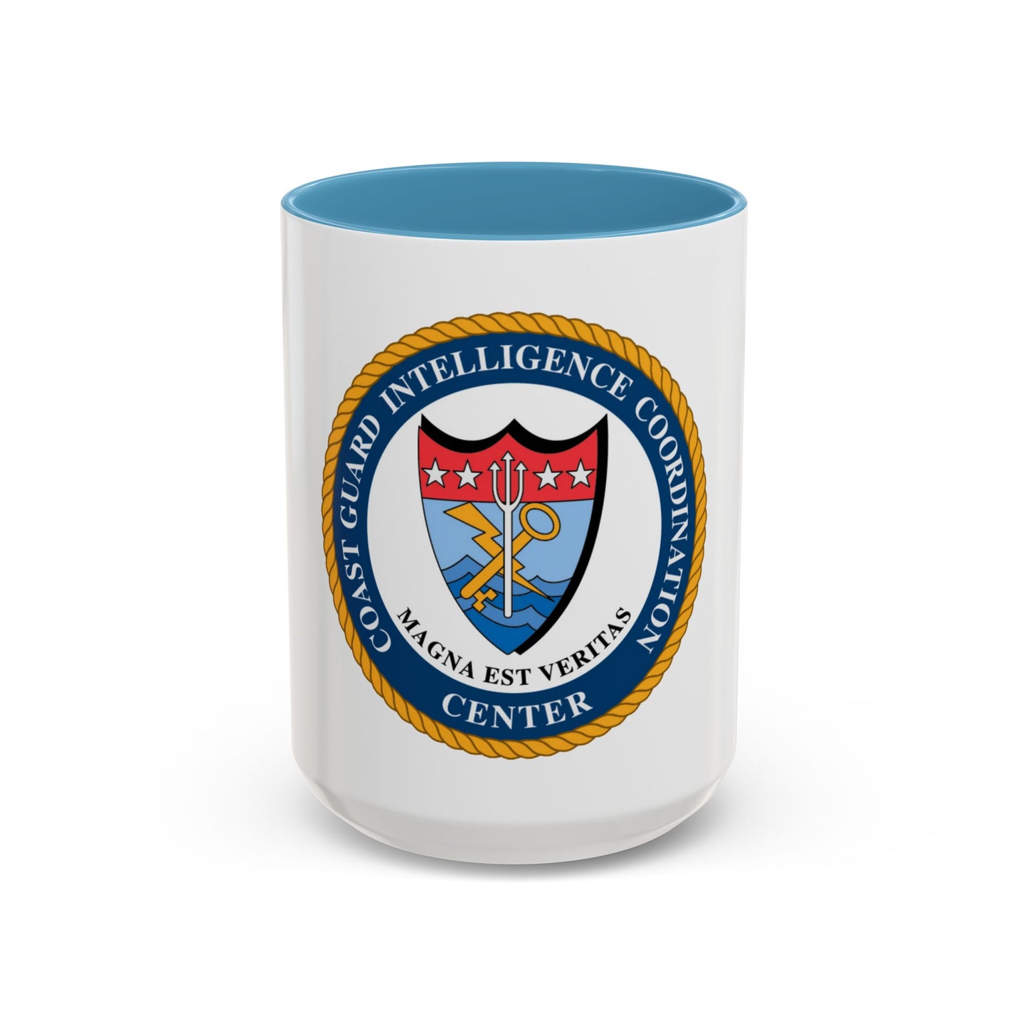 USCG Intelligence Coordination Ctr (U.S. Coast Guard) Accent Coffee Mug