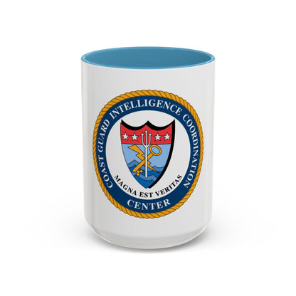 USCG Intelligence Coordination Ctr (U.S. Coast Guard) Accent Coffee Mug