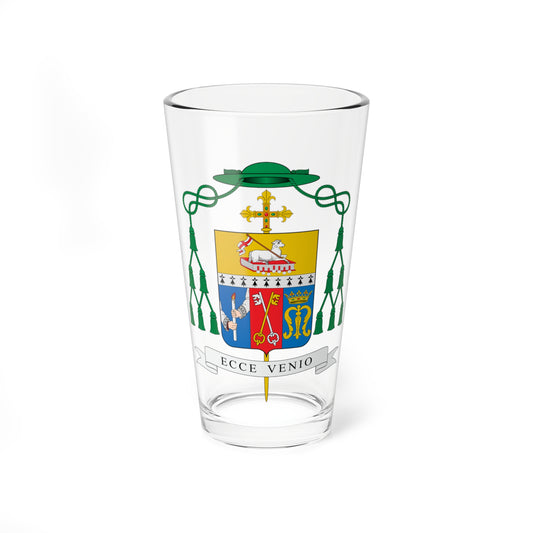 Escudo de Fernando Arêas Rifan (Spain) (Coat of Arms) Pint Glass 16oz